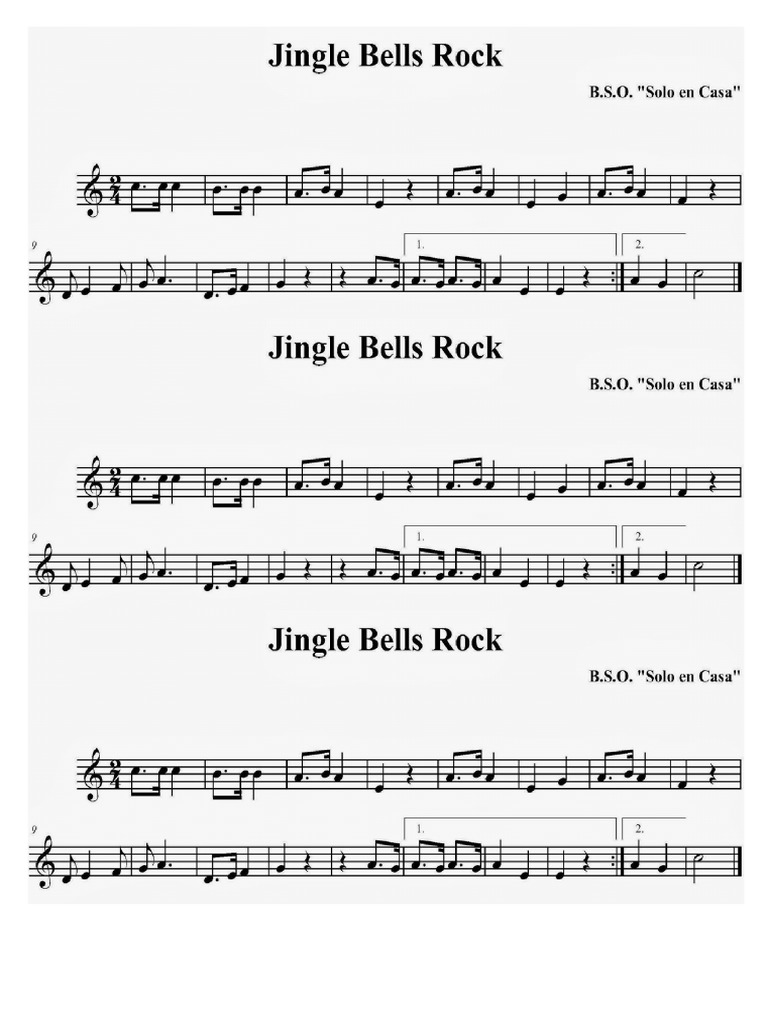 Jingle Bells Rock Flauta PDF