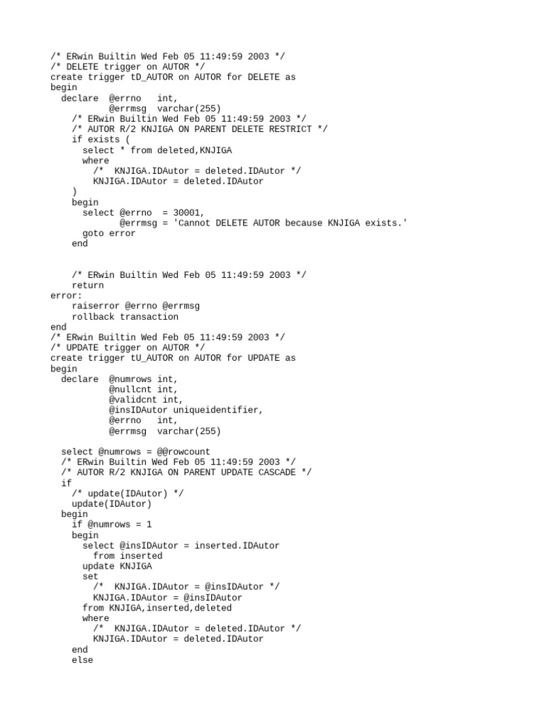 Trigeri Bibl | Download Free PDF | Databases | Data Management