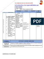 SESIÓN DE APRENDIZAJE DE COMUNICACIÓN 23 DE NOVIEMBRE Debatimos Sobre Los Derechos y Las Responsabilidades de Los Niños y Las Niñas