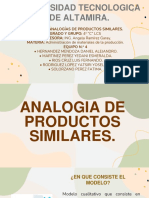ANALOGIA DE PRODUCTOS SIMILARES