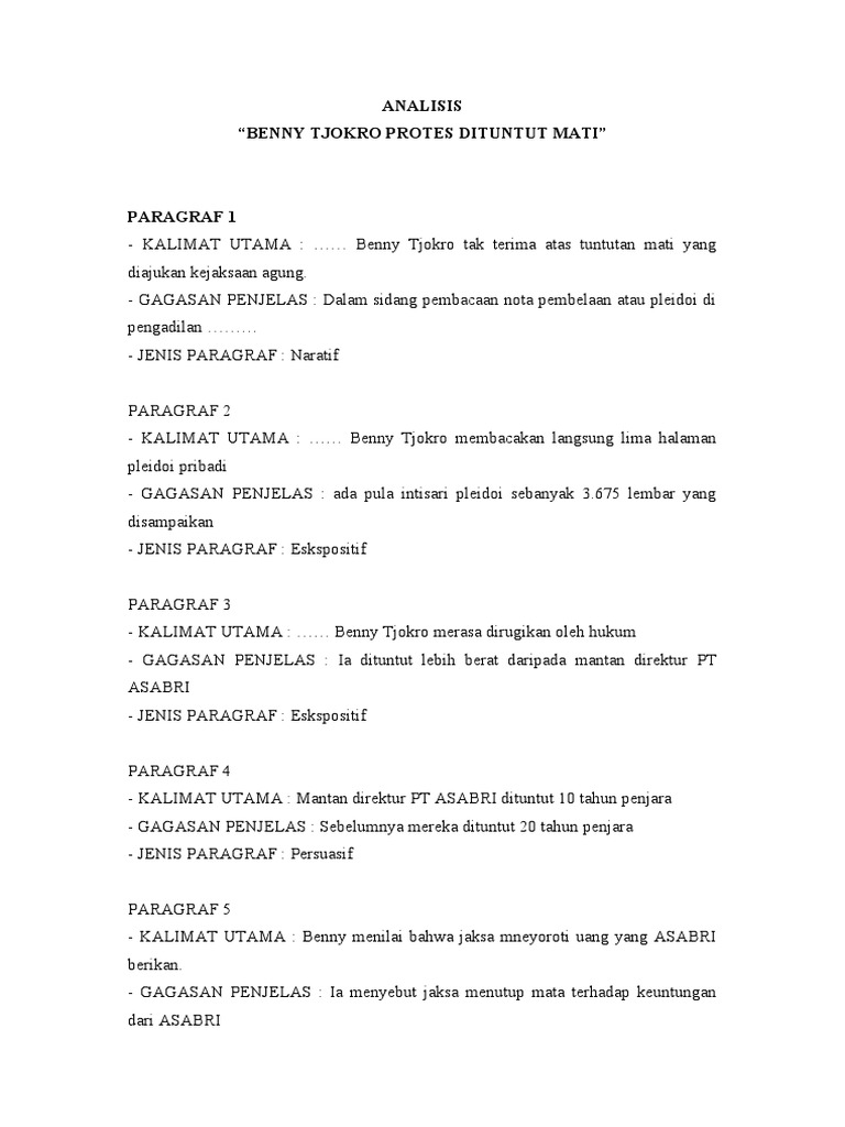 tampilan kolom opini dan analisis berita