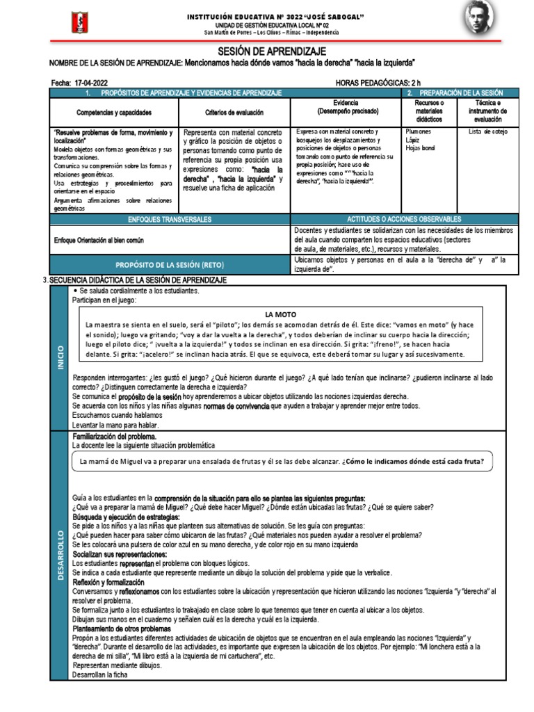 Matematica Izquierda Derecha PDF Evaluación Aprendizaje