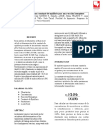 2determinación de Una Constante de Equilibrio para Una Reacción Homogénea