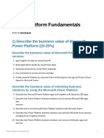Power Platform Fundamentals Notes