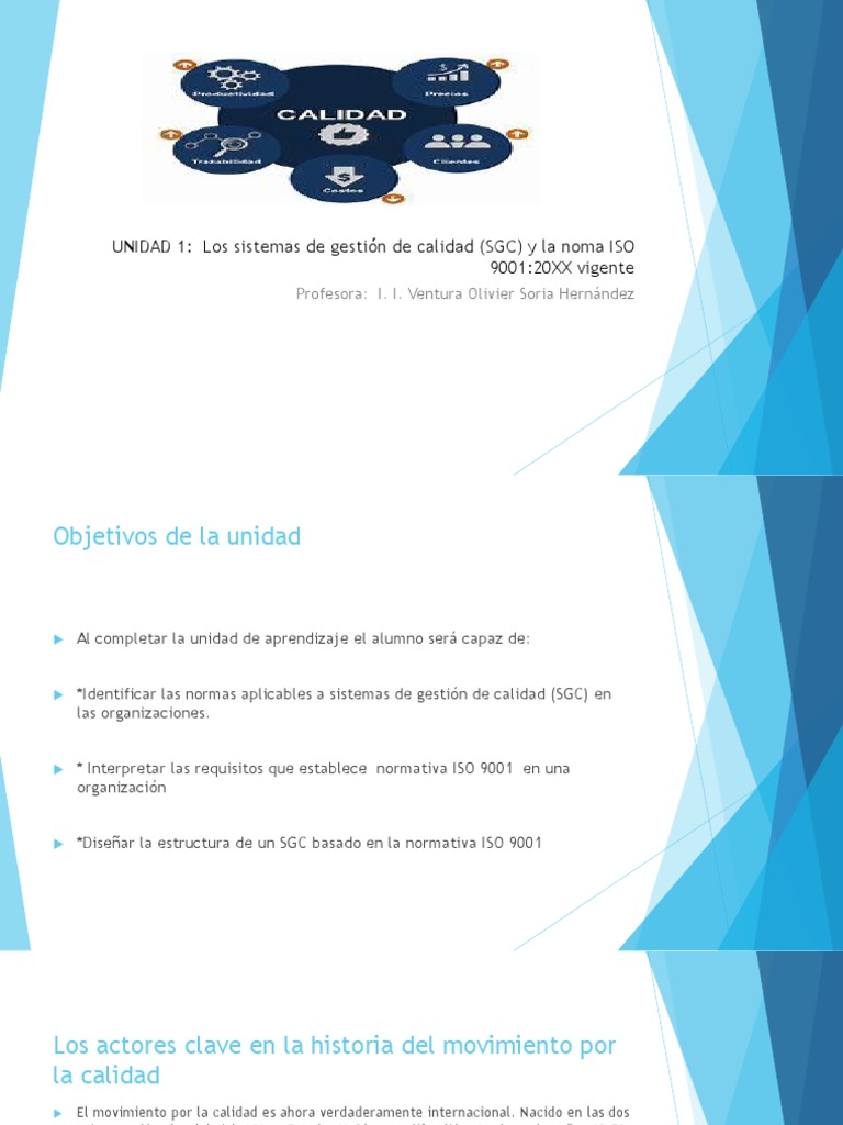Gestión de Calidad y Normativa ISO 9001 | PDF | Gestión de la calidad ...