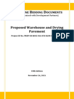 Proposed Warehouse and Drying Pavement Bid Documents