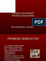 PROMOSI KESEHATAN: KONSEP DAN PRINSIP