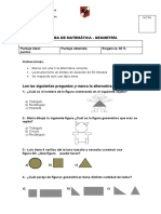 PRUEBA MATEMÁTICA Geometria