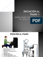 1.- INICIACIÓN AL PIANO 1 Posición, Teclado y Figuras Musicales