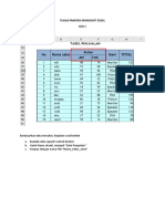 Tugas Praktek Microosft Excel 1