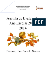 Agenda de Evaluacion Damelis