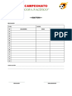 Bases y Ficha de Inscripcion A Campeonato Pacifico