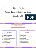 CB - VIII - Eng - Formal Letter Writing