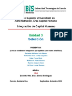 UNIDAD 3 Portafolio de Evidencia - Integración de Capital Humano 2020..