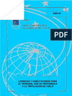 Licencias y habilitaciones para personal aeronáutico no tripulante