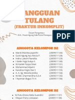 Ilmu Bedah Veteriner Gangguan Tulang (Fraktur Inkomplit) - Kelompok D2