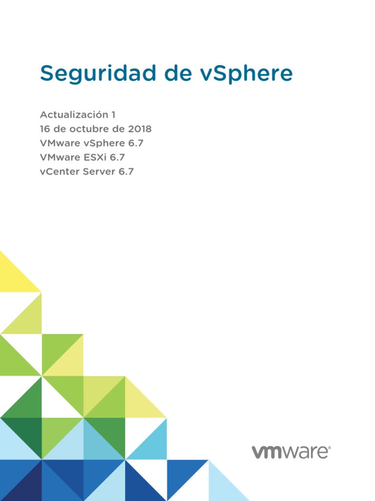 Vsphere Esxi Vcenter Server 671 Security Guide | PDF | V Mware ...