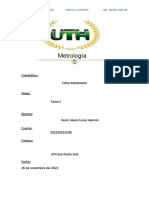 Ejercicios de metrología - Tarea #2