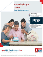 PP12201710731 HDFC Life ClassicAssure Plus Retail Brochure
