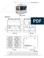 Data Drawing & Installation Chiller Midea MGB130kW