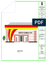 Gedung Olahraga Voli: Tampak Depan