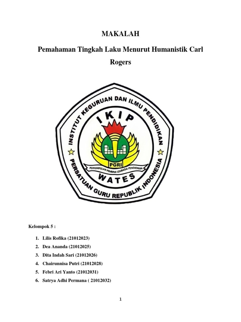 Tingkah Laku Humanistik Carl Rogers | PDF | Sains & Matematika