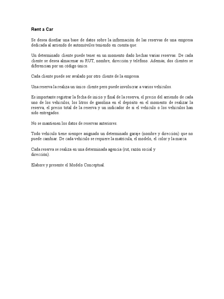 Rent ACar | PDF