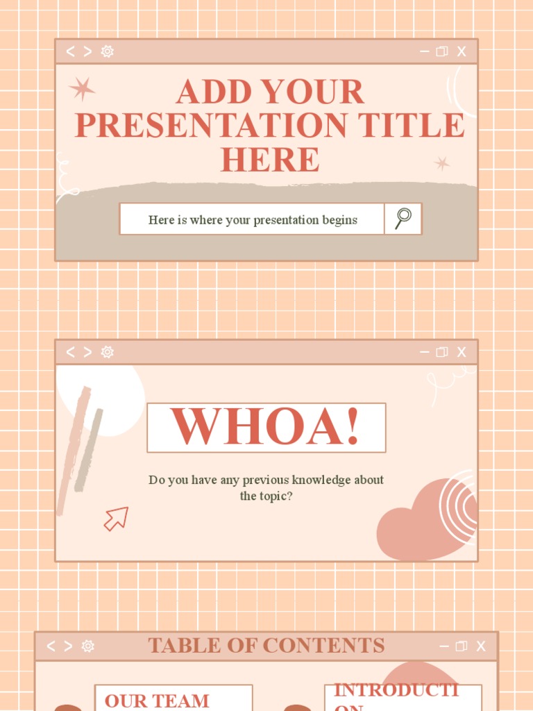 Kawaii Theme PPT Template PDF