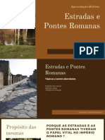Estruturas Romanas: Estradas e Pontes