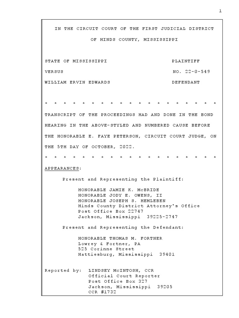Napoleon Prelim Transcript | PDF | Witness | Evidence (Law)