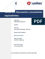 Tarea No. 3.1 - Descuento y Ecuaciones Equivalentes