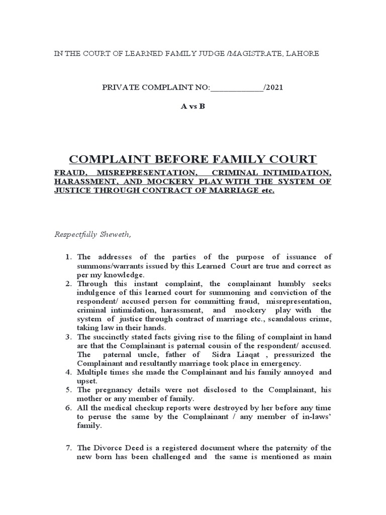 Application To Court | PDF | Law