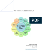Guidelines For Writing A Viable Business Plan