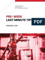 2022 San Beda PreWeek & LMT - Remedial Law