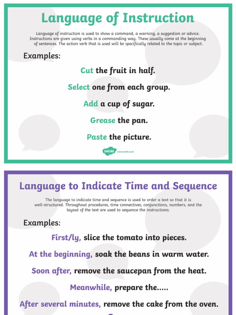 Au t2 e 850 Procedure Language Types of Words Display Posters Ver 2