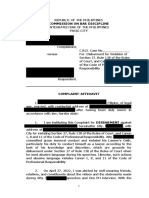 (SAMPLE WORK) Complaint-Affidavit (KYC) (Disbarment) (Kyc)