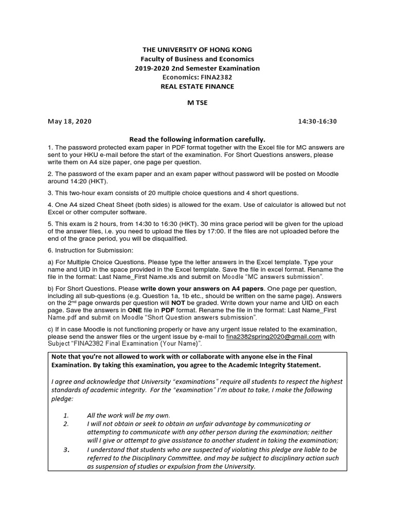 REAL ESTATE FINANCE FINAL (No PW) PDF Mortgage Backed Security