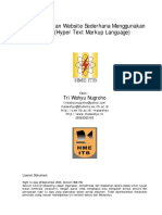 Pembuatan Website Sederhana Menggunakan HTML (Hyper Text Markup Languaage)