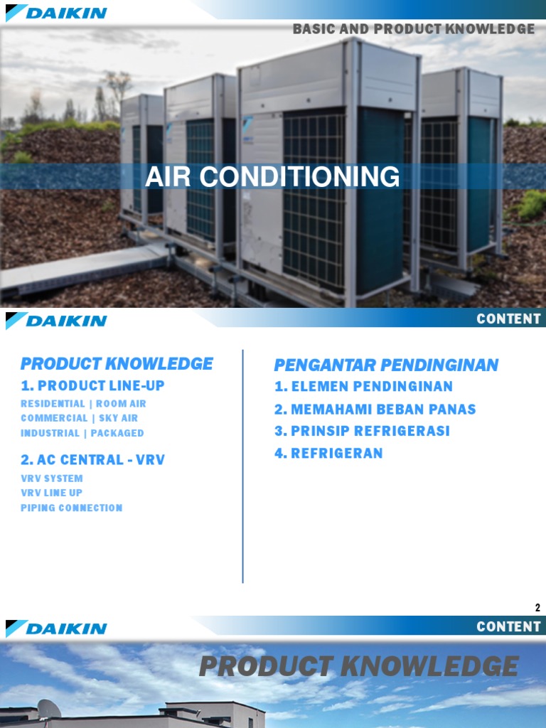 Pengetahuan Dasar AC Daikin dan IAQ | PDF