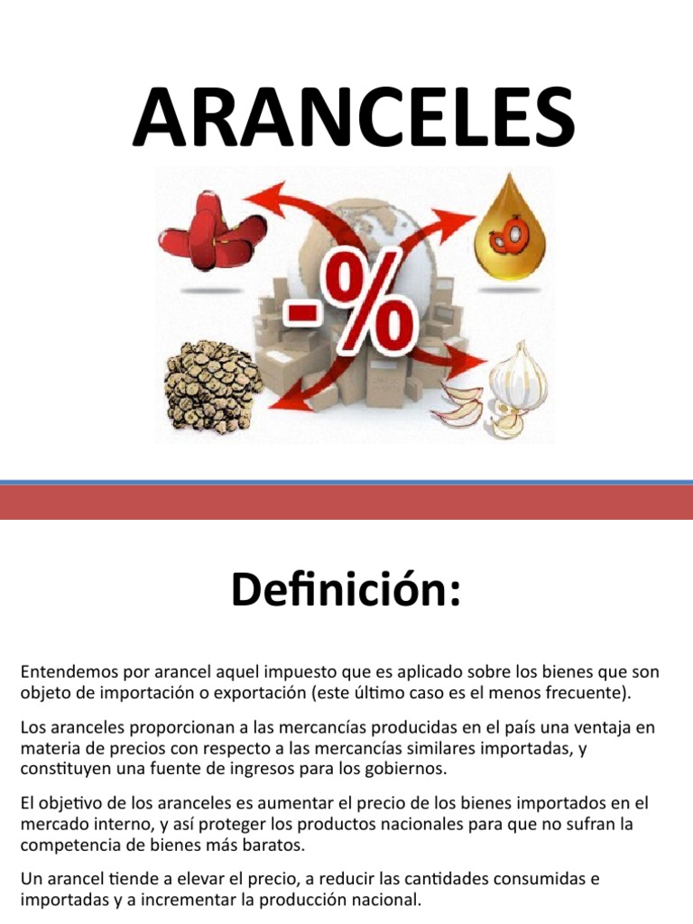 Definición y Tipos de Aranceles | PDF | Arancel | aduana