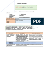 Sesión de Aprendizaje de Mat. 13 - 9 - 22