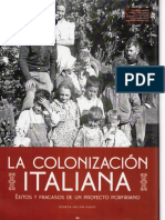 La colonización italiana 