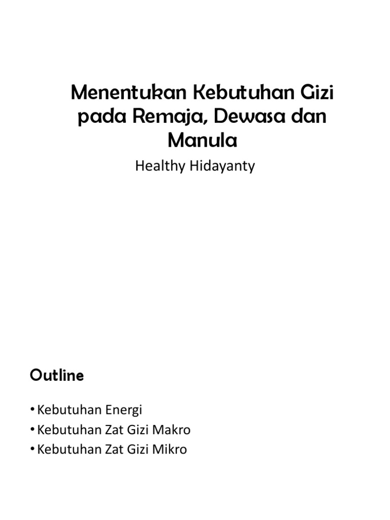 Kebutuhan Protein Harian Berdasarkan Usia