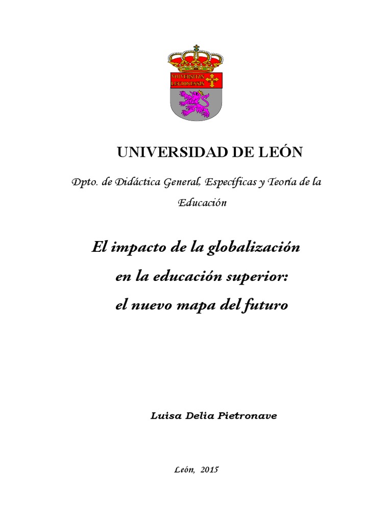 Impacto de La Globalizacion en Al Educacion Superior | PDF