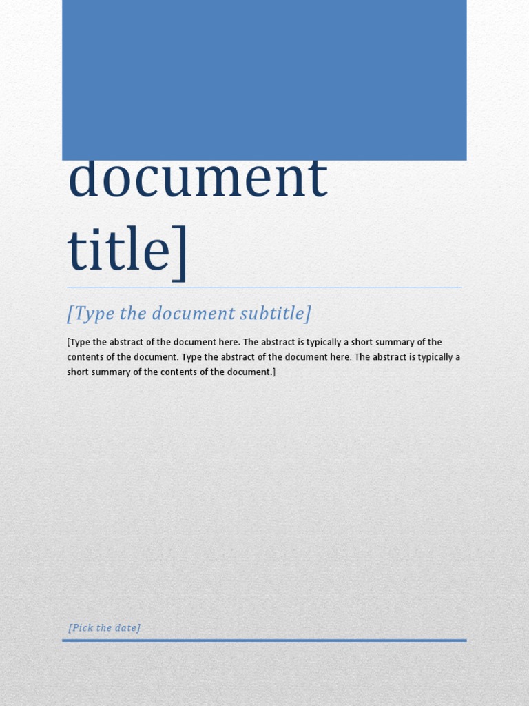 Type The Document Subtitle | PDF