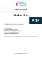 Movies - Lesson Notes