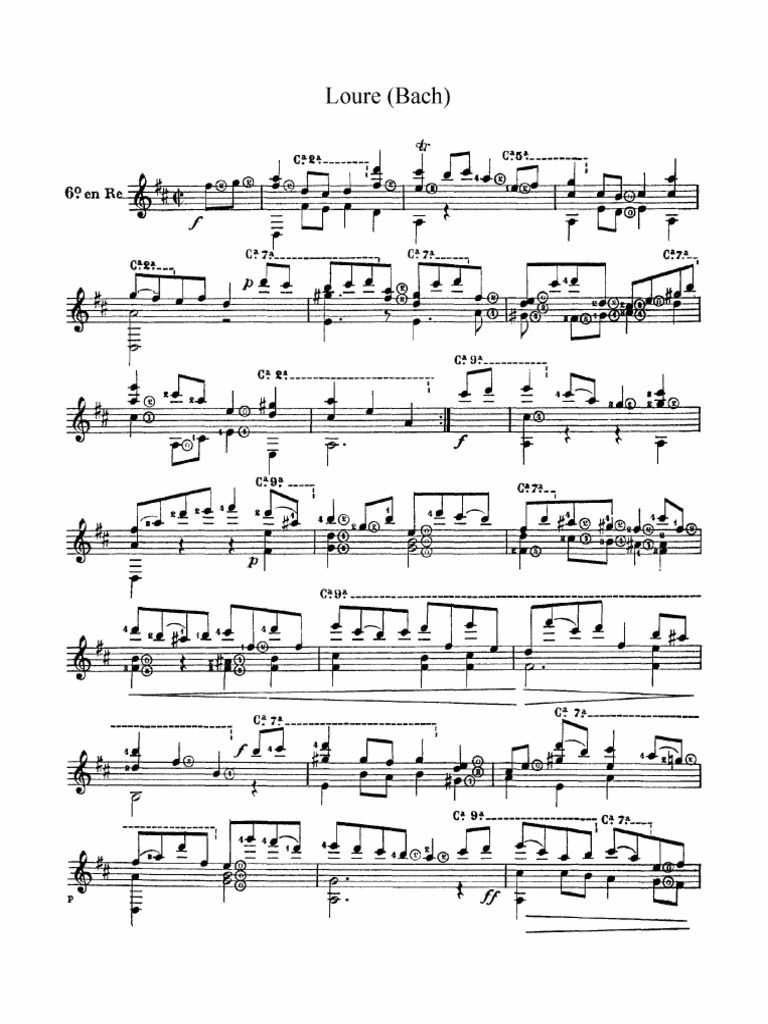 (Bach) Loure | PDF