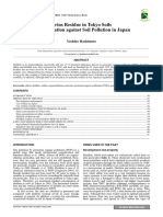 Drins Residue in Tokyo Soils and Regulat