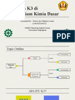 Penerapan K3 Di Laboratorium Kimia Dasar: Presented By: Dewa Ayu Shintya Laura (140104210015)