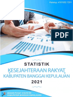Statistik Kesejahteraan Rakyat Kab. Bangkep 2021